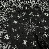 DISTRESSED PAISLEY JEAN SHORTS