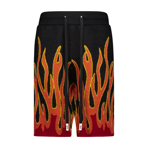 UP IN FLAMES SWEATER SHORTS