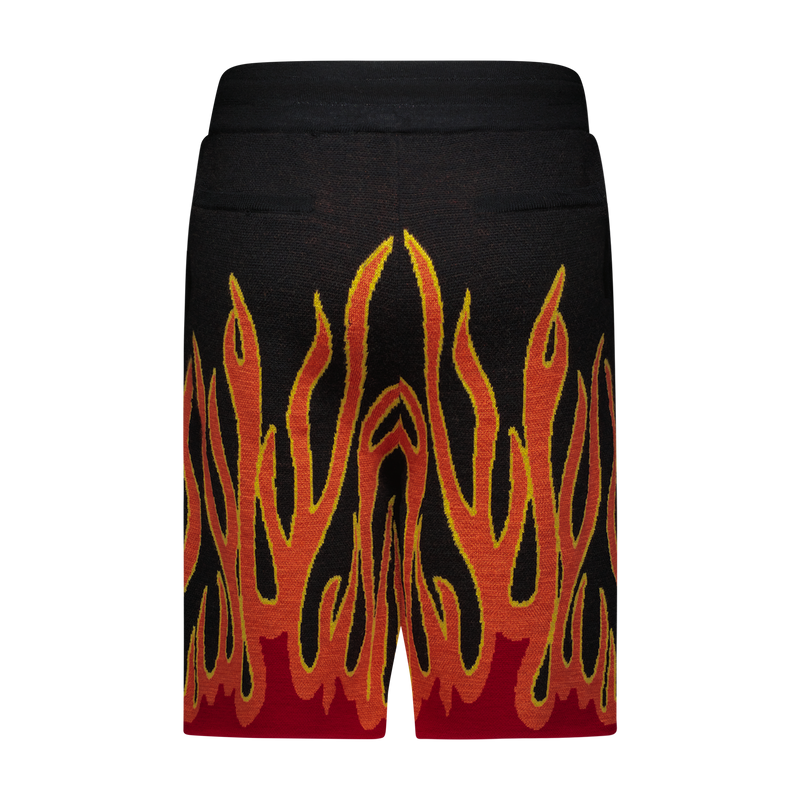 UP IN FLAMES SWEATER SHORTS