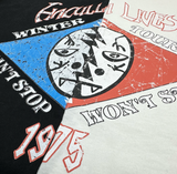 HACULLA LIVES WORLD TOUR CUT IN HALF TEE