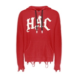 HAC DISTRESSED SWEATER HOODIE