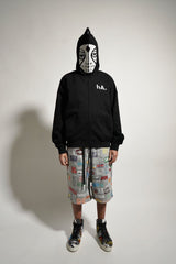 HA HOCKEY MASK FULL ZIP UP HOODIE