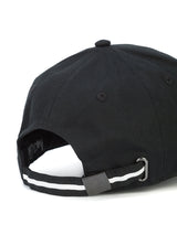 SKULL PATCH BLACK LONG STRAP DAD HAT