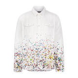 GLITCHED TERRY LONG SLEEVE SHIRT