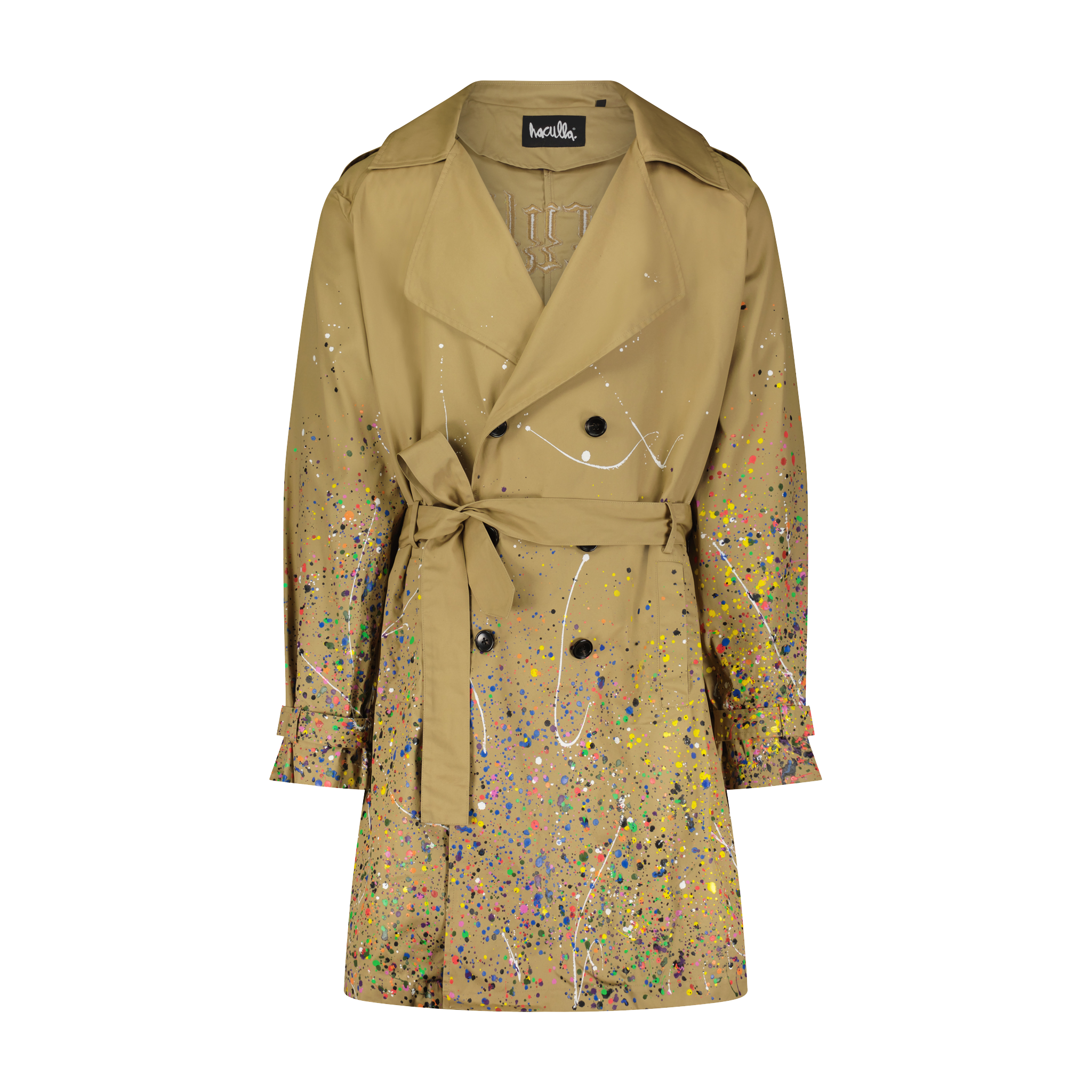 【 INSILENCE】Enamel Detachable Trench Coat ■日本在庫なし SMOTHERED IN PAINT TRENCH COAT – Haculla
