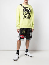 MONSTER DROP SHOULDER CREWNECK LIME