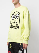 MONSTER DROP SHOULDER CREWNECK LIME