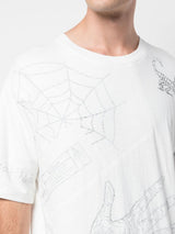 MIXED MANIA QUAD CUT TEE OFF-WHITE