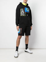 OVERLAP DROP SHOULDER HOODIE BLACK