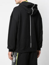 OVERLAP DROP SHOULDER HOODIE BLACK