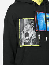 OVERLAP DROP SHOULDER HOODIE BLACK