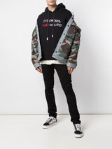 OFTEN IMITATED DROP SHOULDER HOODIE BLACK