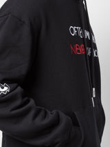 OFTEN IMITATED DROP SHOULDER HOODIE BLACK