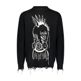 GAS MASK SWEATER BLACK