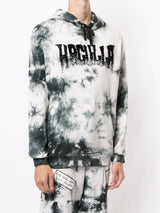 SKULL MYSTERY HOODIE OFF WHITE TIE DYE