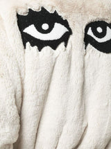 EYES ON THE BACK FUR JACKET LT CREAM