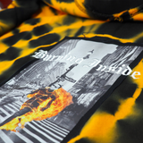 BURNING CREWNECK BLACK/ORANGE CIRCLE TIE DYE