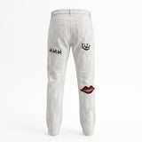 PUNK DA FUNK WHITE JEANS