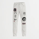 PUNK DA FUNK WHITE JEANS