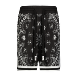 PAISLEY VISCOSE BASKETBALL SHORT