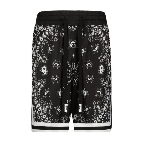 PAISLEY VISCOSE BASKETBALL SHORT