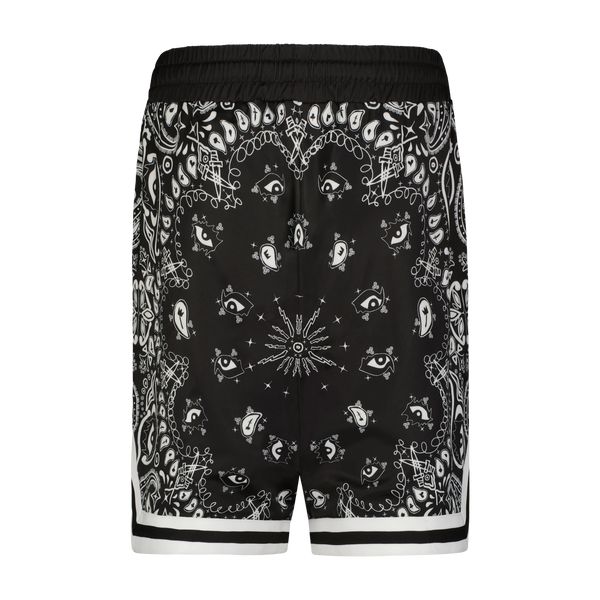 PAISLEY VISCOSE BASKETBALL SHORT