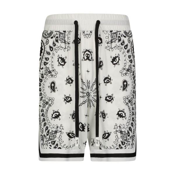 PAISLEY VISCOSE BASKETBALL SHORT