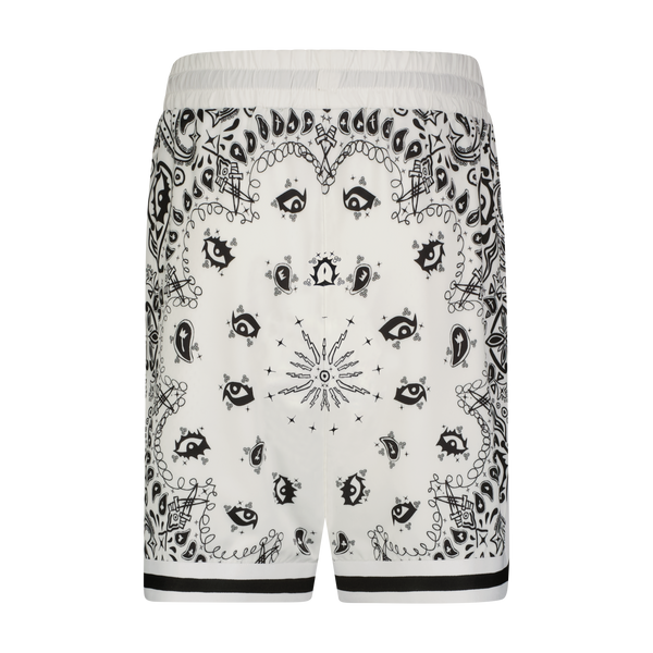 PAISLEY VISCOSE BASKETBALL SHORT