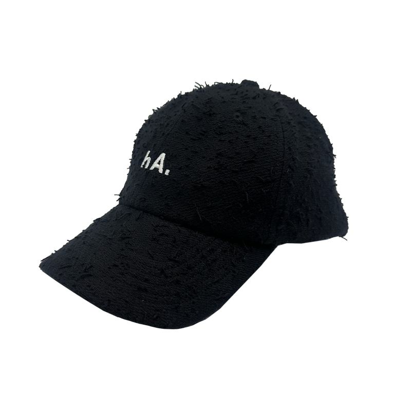 "hA." DAD HAT - BLACK
