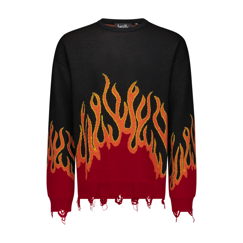 UP IN FLAMES SWEATER