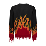 UP IN FLAMES SWEATER