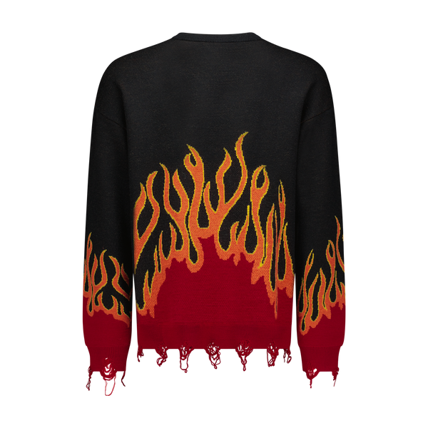 UP IN FLAMES SWEATER