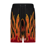 UP IN FLAMES SWEATER SHORTS