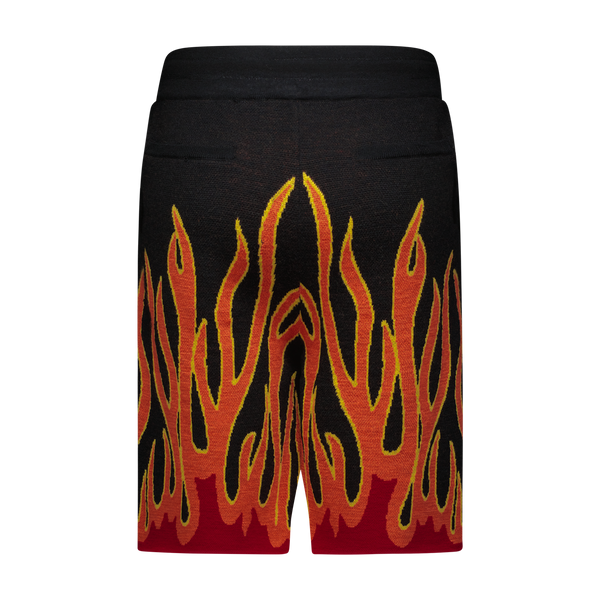 UP IN FLAMES SWEATER SHORTS