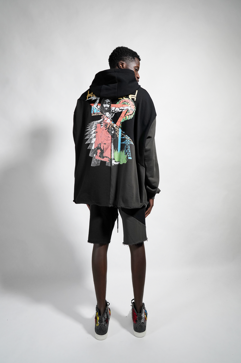 HACULLA IN CONCERT CUT-UP HOODIE