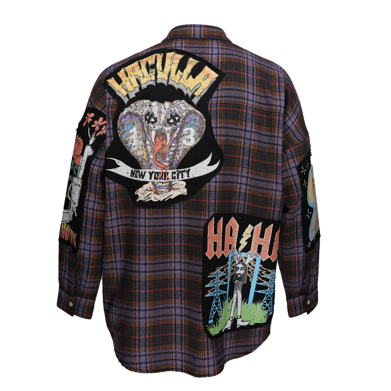 CROWN ROYALE LONG SLEEVE WOVEN SHIRT