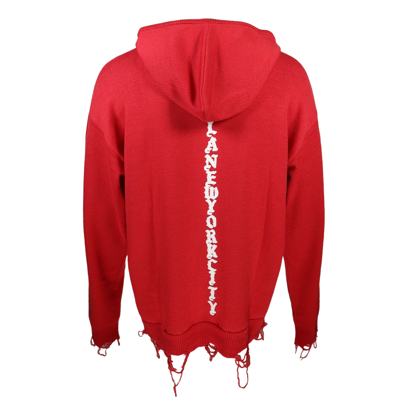 HAC DISTRESSED SWEATER HOODIE