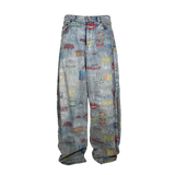 ALLOVER LOGO JEANS