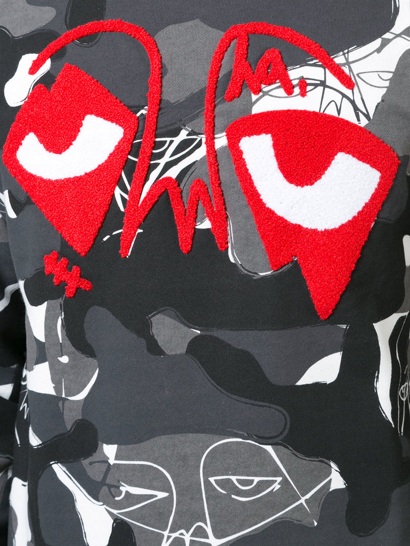 EYEZ OF DA WORLD CAMO CREWNECK