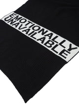 EMOTIONALLY UNAVAILABLE KNIT (BLACK)