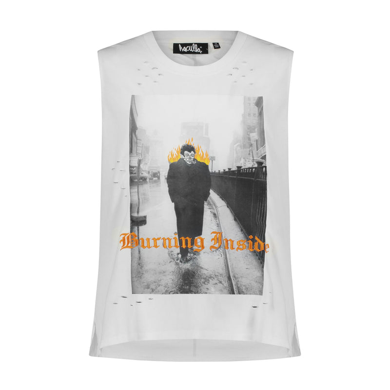 BURNING TANK OFF WHITE