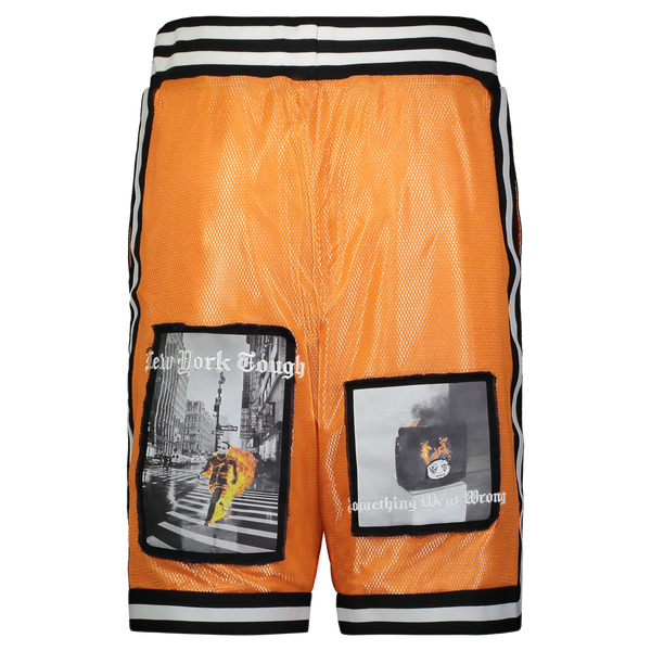 CITY ON FIRE BASKETBALL SHORT ORANGE