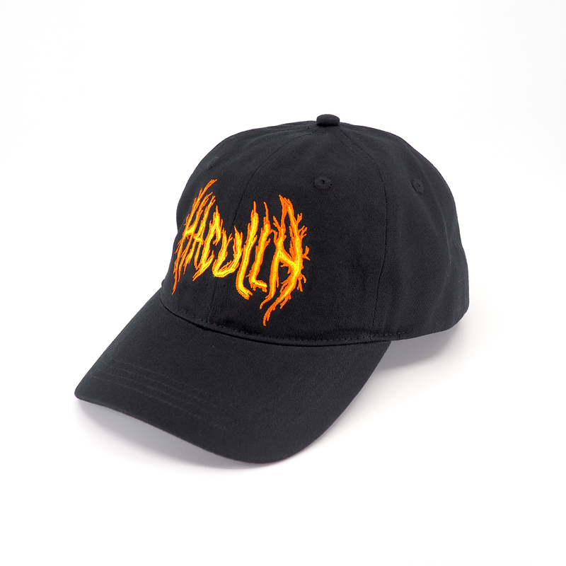 HAC ON FIRE DAD HAT BLACK