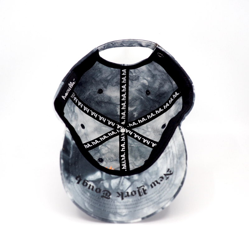 EYES ON FIRE DAD HAT BLACK/WHITE TIE DYE