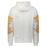 HAC ON FIRE HOODIE OFF WHITE