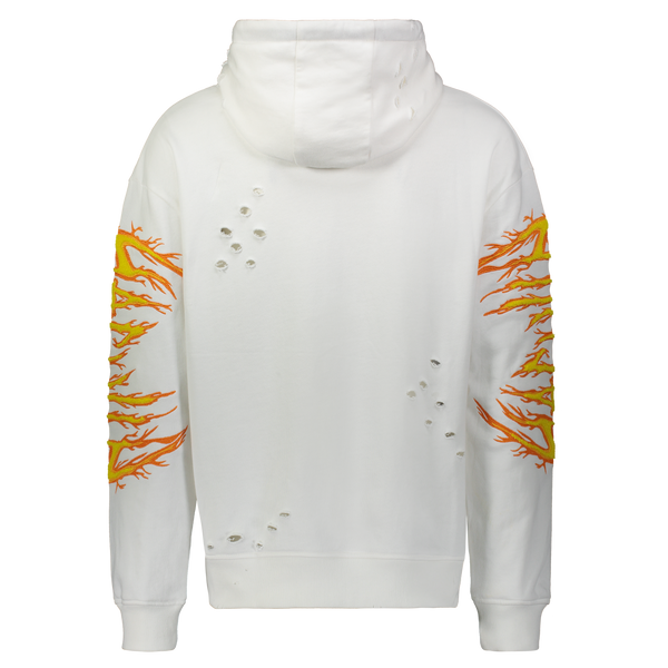 HAC ON FIRE HOODIE OFF WHITE