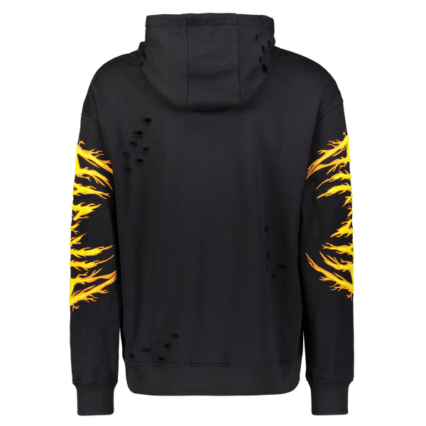 HAC ON FIRE HOODIE BLACK