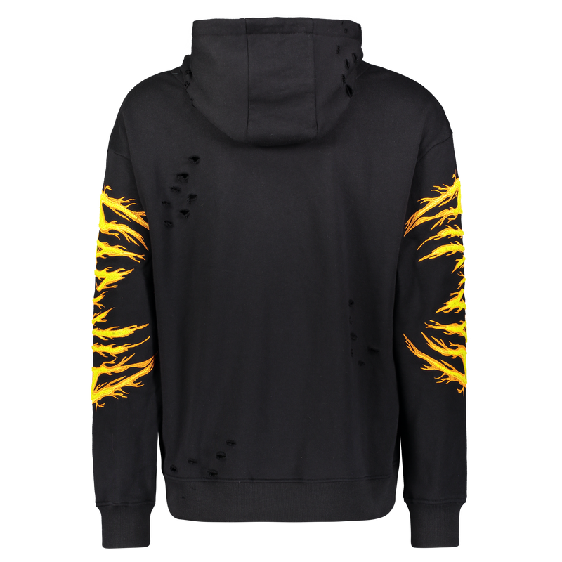 HAC ON FIRE HOODIE BLACK