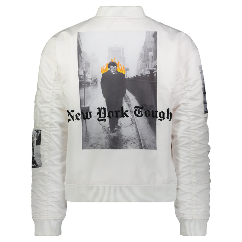 NEW YORK TOUGH BOMBER OFF WHITE