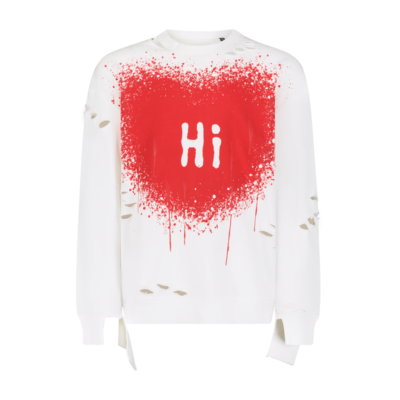 HI. BYE. CREWNECK